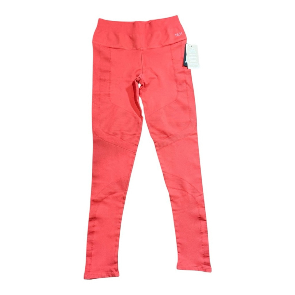 Women’s Size Large NUX One By One Seamless Yoga Leggings in Coral NWT